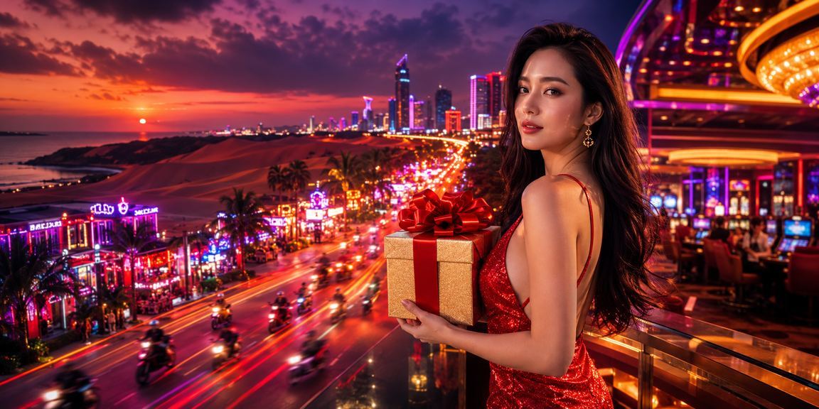 Không gian trải nghiệm casino tươi sáng tại Mũi Né